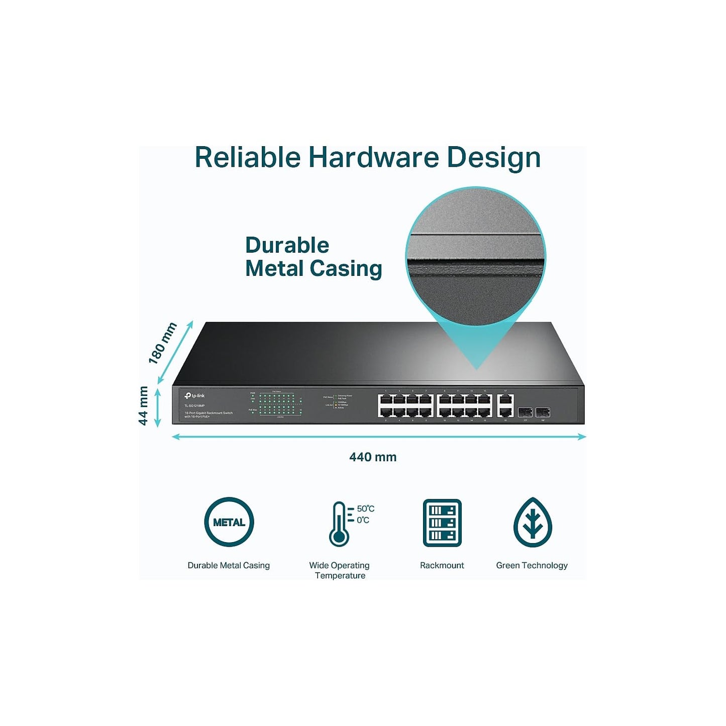 TP-Link TL-SG1428PE 24 Port Gigabit PoE Switch Easy Smart Managed 24 PoE+ Port @250W w/ 2 UL Gigabit Ports + 2 SFP Slots PoE Auto Recovery QoS, Vlan, IGMP & LAG