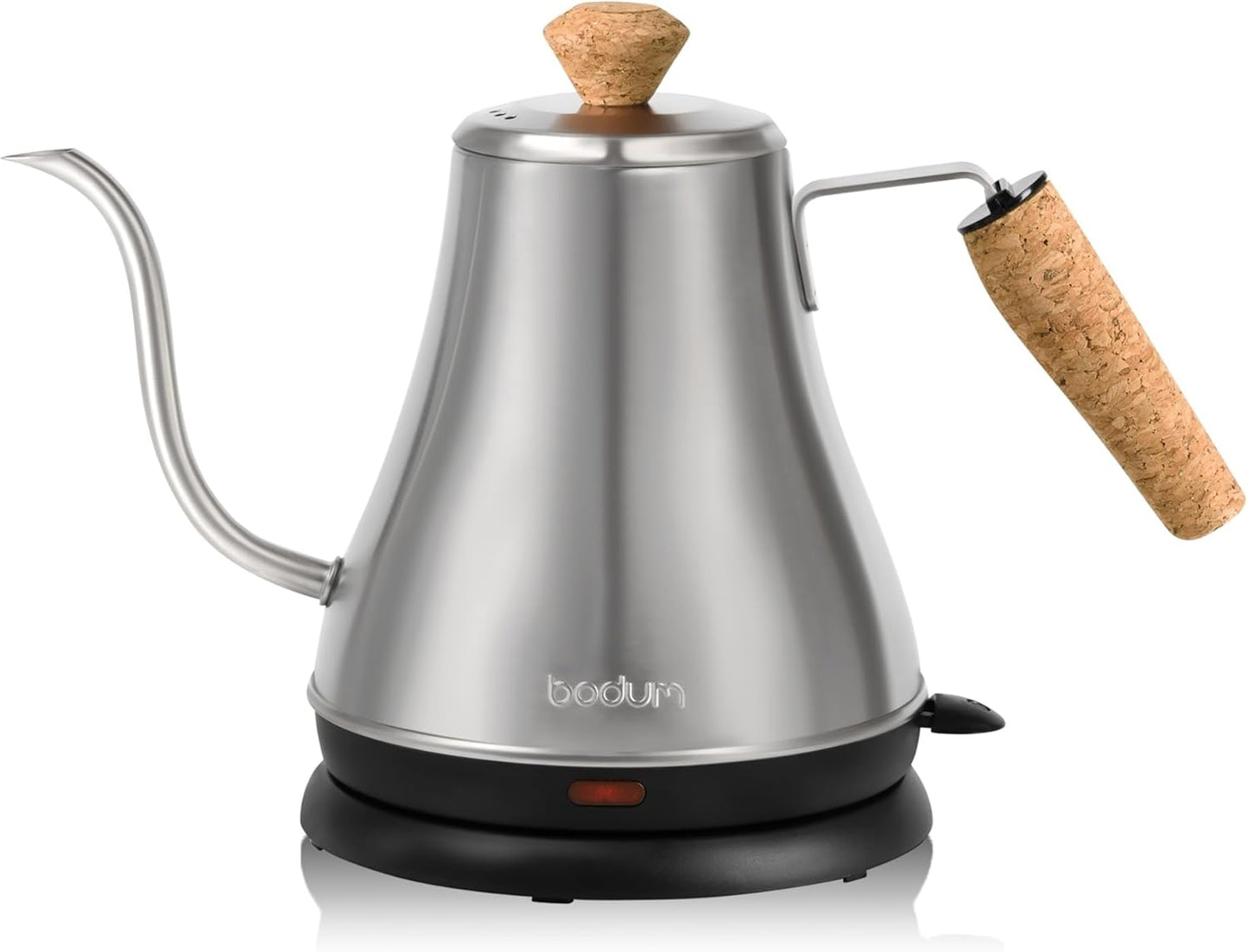 27oz Bodum Melior Gooseneck Electric Water Kettle, Pour Over Coffee & Tea, Brushed Stainless Steel