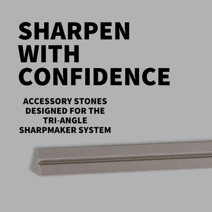 Spyderco - Tri-Angle Brown Sharpening Stone with Medium Grit for Professional-Grade Finishing and Polishing Work