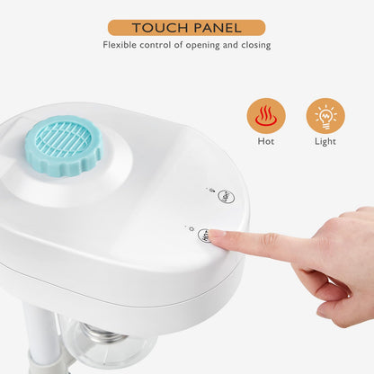 Professional 3 in 1 Facial Steamer Upgrade Esthetician Steamer with hot & Cold Nozzle 5X LED Magnifying Lamp Beauty Salon Spa