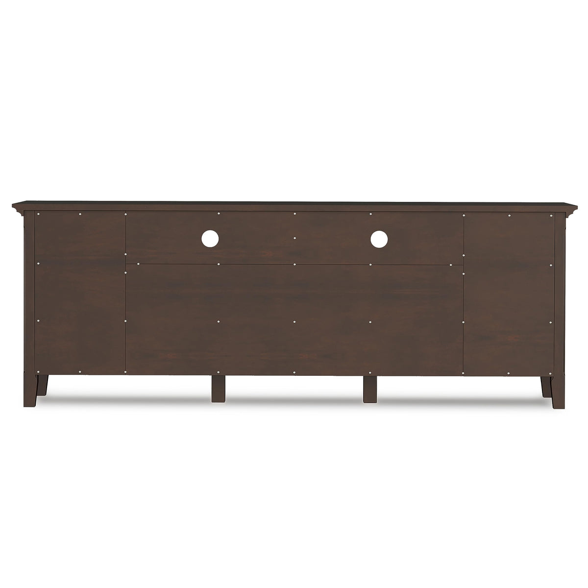 SIMPLIHOME Acadian TV Stand - 60 inch Wide Solid Wood Media Console in Black, Transitional Entertainment Center for Living Room for TVs up to 65 Inches with Glass Cabinets, Drawers and Shelves