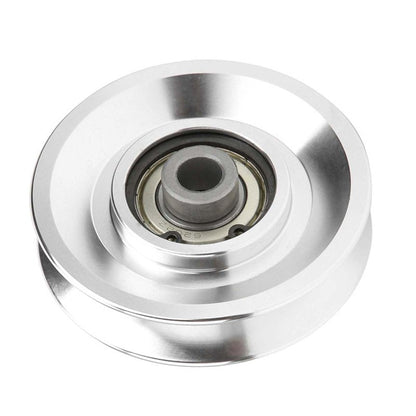 Moofey Aluminum Pulleys, 80mm Diameter Pulley Wheel, Gym Pulley for for Cable Machine Gym Equipment Part Garage Door