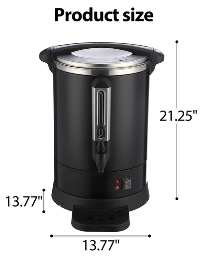 Commercial Coffee Maker 80 Cup, Double Layer Stainless Steel Coffee Urn 12 L/3.2 gal Electric Hot Beverage Dispenser Large Hot Water Dispenser Coffee Dispenser Hot Water Urn For Business Catering
