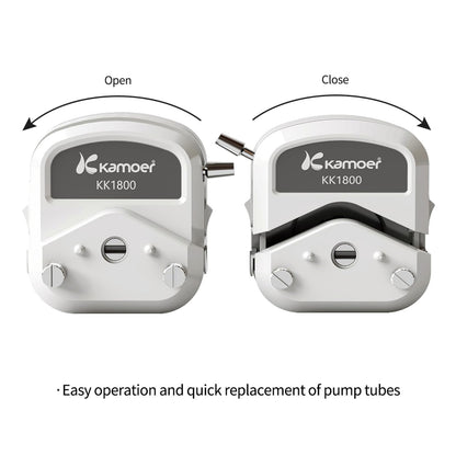 Kamoer UIP V2 Intelligent 0.1~1500ml/min high Flow peristaltic Pump with high-Precision Closed-Loop Stepper Motor 100V~240VAC dosing Pump Foot Switch (Double Head)