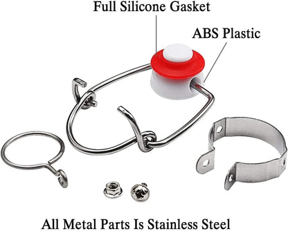 FERRODAY 12-Pack 18mm Glass Bottle Caps with Replacement Silicone Gaskets, Airtight, Leakproof, Easy Swing Top