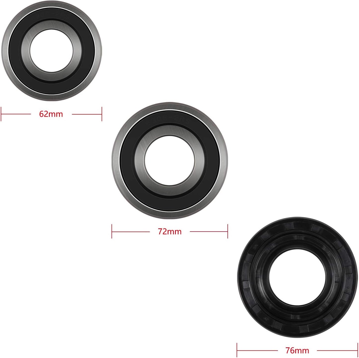 Front Load Washer Tub Bearings and Seal Kit for LG & Kenmore Replacement Parts 4036ER2004A 4280FR4048L