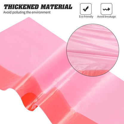 4 Gallon Drawstring Garbage Bags, Drawstring Trash Bags, Trash Bags for Office,Bathroom, Kitchen,Bedroom,3rolls/60 Counts(Pink)