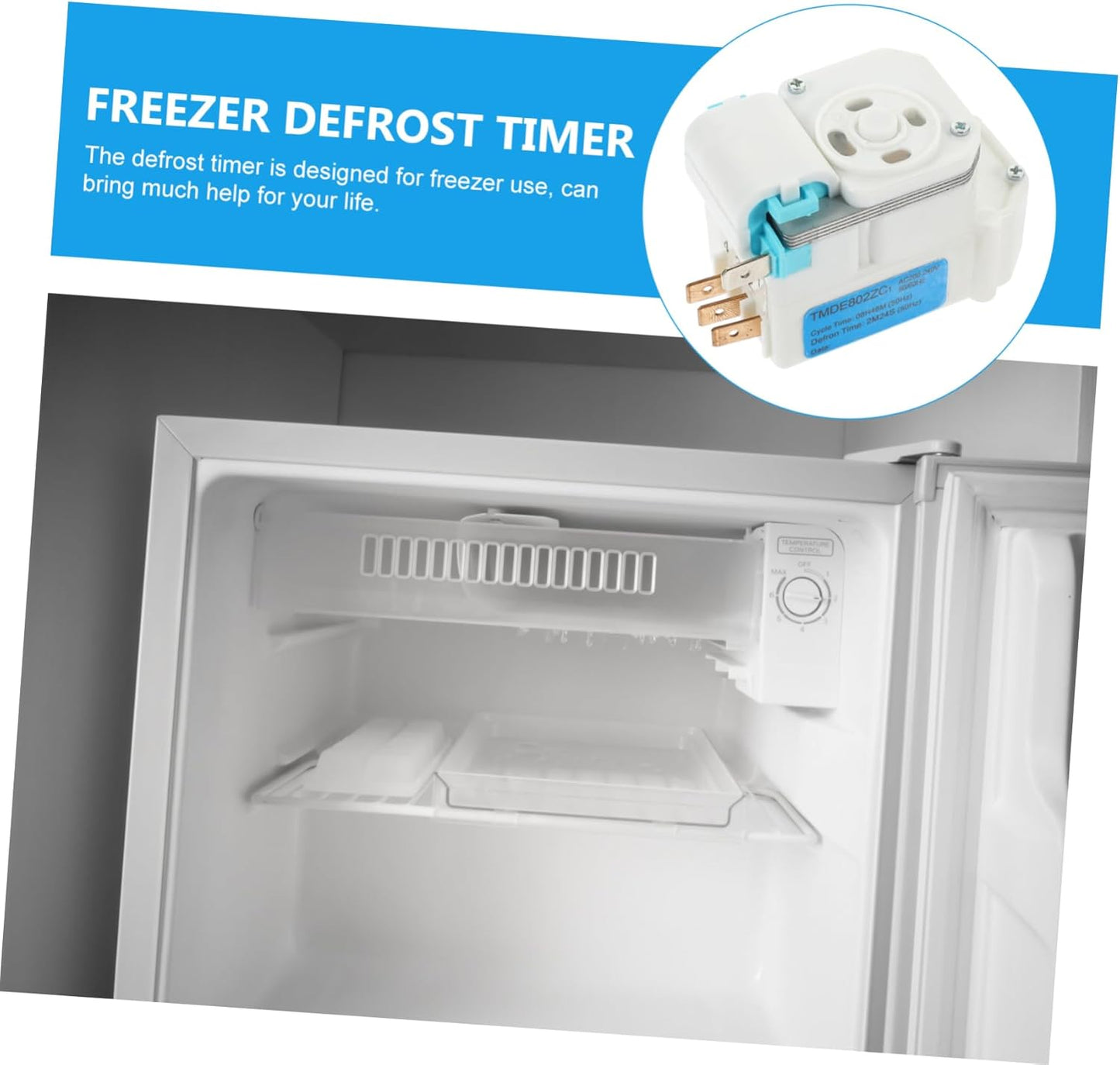 HEMOTON Refrigerator Defrost Timer, Electronic Defrost Timer for Kitchen Fridge Defrost Timing Tools
