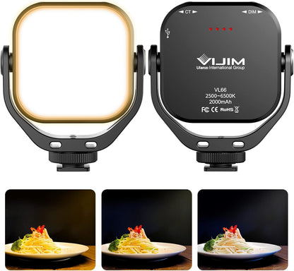 Ulanzi VL100X Selfie Light, Clip LED Light Panel for Phone/Laptop/Tablet/Computer, Bi-Color Portable Clip Camera Light with Dimmable 2500-6500K with 2000mAh Battery for Video Conference/Picture