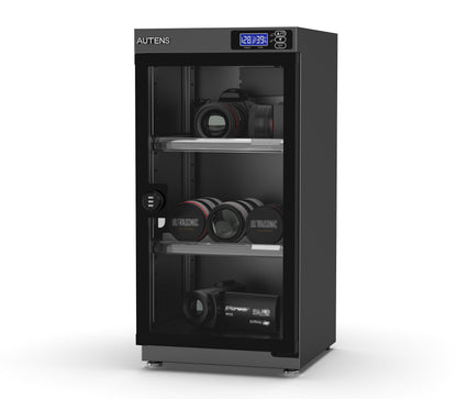 AUTENS Dehumidifying Dry Cabinet Box with Combination Lock,Digital Control Noiseless and Energy Saving,for Camera Lens,Electronic Equipment,Collectibles Storage,Temperature Humidity LED Screen (50L)