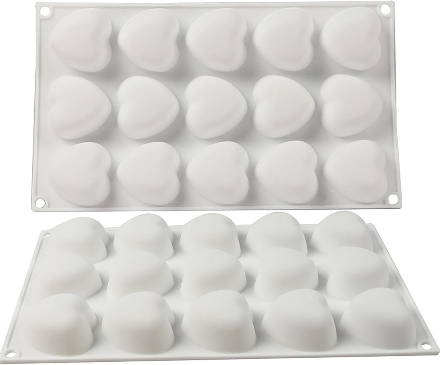 3D Silicone Baking Mold for Candles, Love Heart Shape Silicone Mold for Soap, Mousse Cake, French Dessert