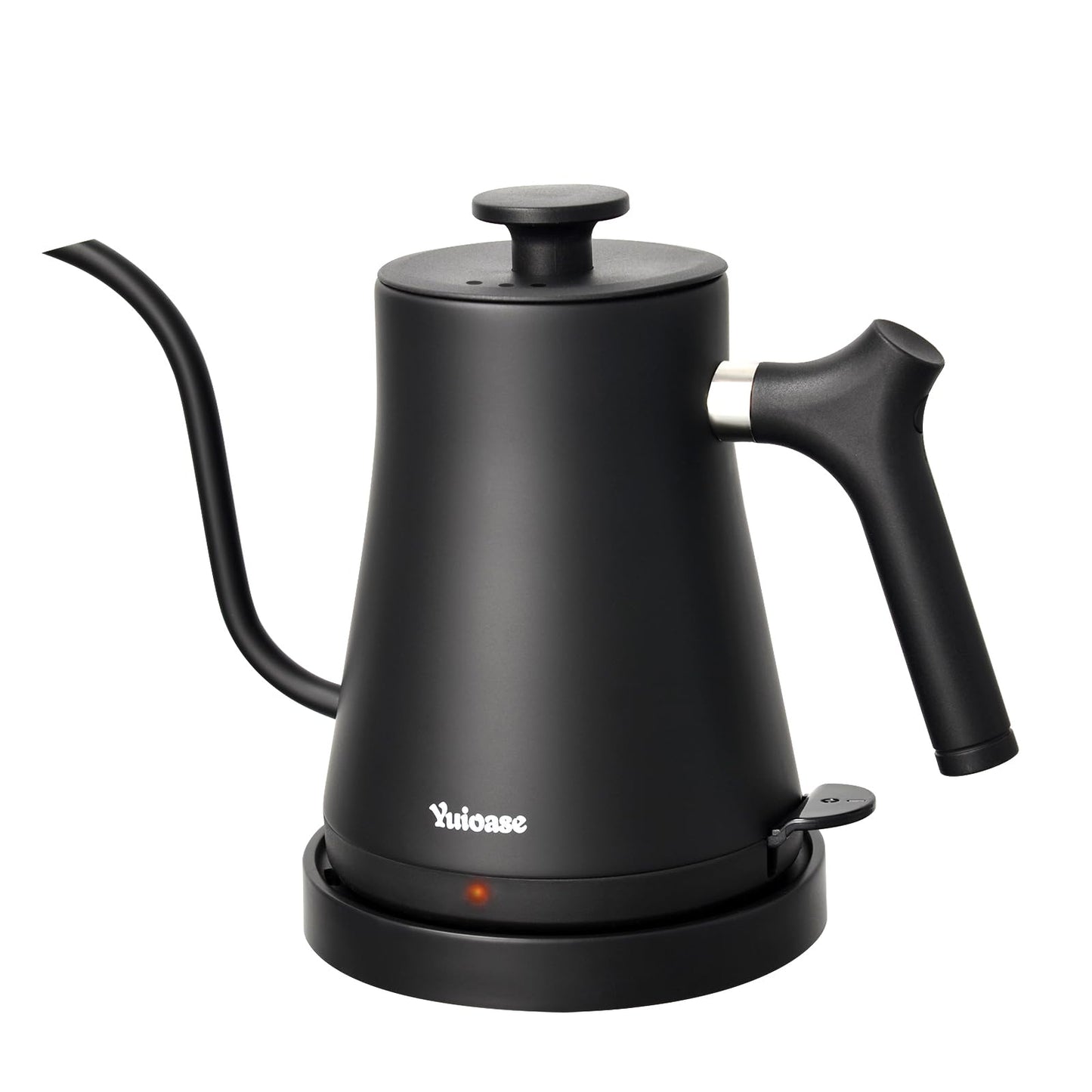 Electric Gooseneck Kettle, 304 Stainless Steel Coffee Kettle, Auto Shutoff Anti-dry Protection, Classic Pour-over Coffee & Tea,Matte Black 1.0L-1200W Fast Boiling Water Boiler by YUIOASE