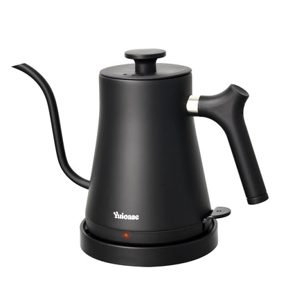 Electric Gooseneck Kettle, 304 Stainless Steel Coffee Kettle, Auto Shutoff Anti-dry Protection, Classic Pour-over Coffee & Tea,Matte Black 1.0L-1200W Fast Boiling Water Boiler by YUIOASE