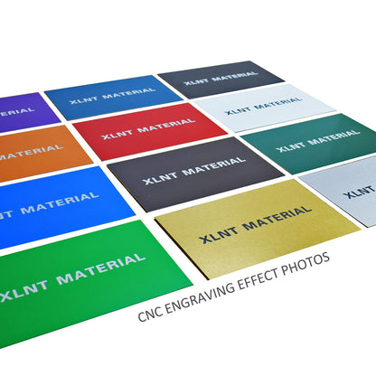 XLNT TECH 12 PCS Red/White Engraving Blank Materials Double Color Sheet 7 x 11 x .040 Inch 2-ply Plastic Sheet for Interior Signs, Badges.