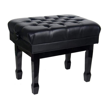 ZOCWJK Piano Stool Dressing Table Stoolwooden Piano Bench Soft Leather Padded Stool Solid Wood Frame Large(