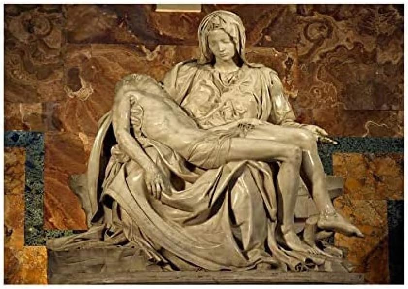 Michelangelo Pieta 1499 Old Master Painting Art Print, F12X524