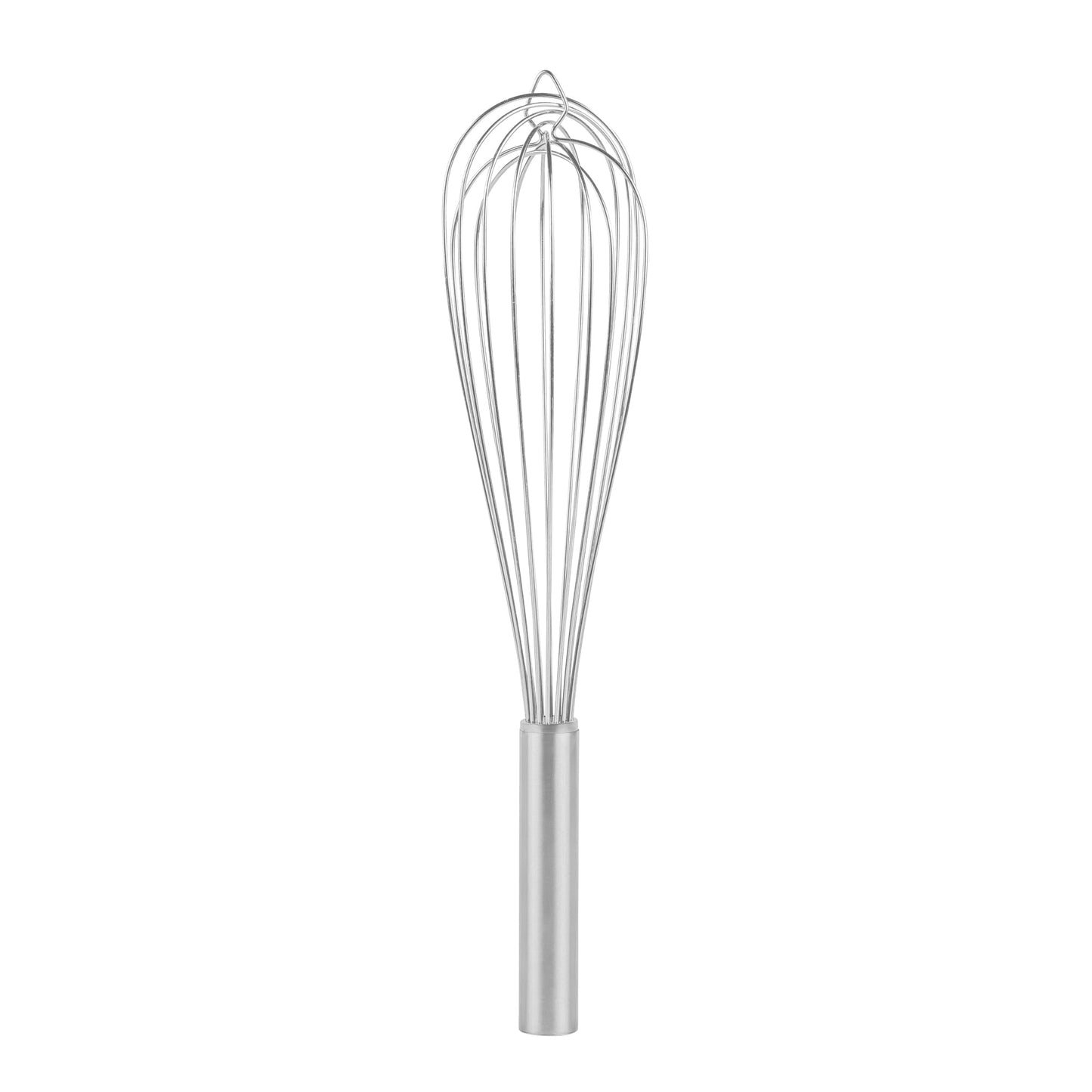 Restaurantware Met Lux 16 x 3 x 3 Inch Baking Whisk 1 French Whisk With Ergonomic Handle - Dishwashable Won't Corrode Stainless Steel Whisk For Whipping Baking Or Cooking