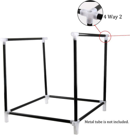 16mm 4 15 uxcell Shoe Rack Accessories Connectors, Inner Diameter for Repair Assembled Wardrobe Way, Replacement