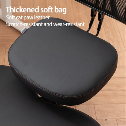 Ergonomic Office Chair with Back Support, Adjustable Height Meditation and Yoga Seat, Cross Legged Desk Chair for Home and Bedroom