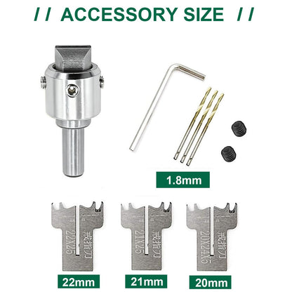 Tidsech 10Pcs Wood Ring Maker Set, 20-22mm Blades Ring Drill Bit Set, Adjustable Design fits US Ring Sizes 10-13, Be Used with a Drill Press