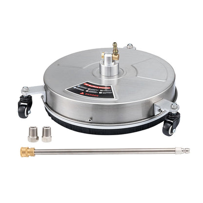 TRELVEX 14" Pressure Washer Surface Cleaner 4000 PSI with 4 Wheels, Stainless Steel Pressure Housing, Quick Connector, 2024 New Washer Attachment Stainless Steel