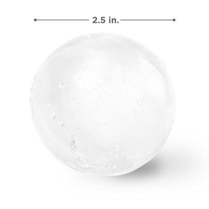 ZOKU Set of 4 Silicone Ice Sphere Molds, Stackable 2.5-Inch Ice Ball Makers, Keep Drinks Colder Longer with Less Dilution, Easy-Release, Black