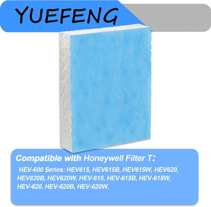 YUEFENG Humidifier Replacement Filter T for Honeywell Top Fill Humidifier HEV615 and HEV620, 6pcs