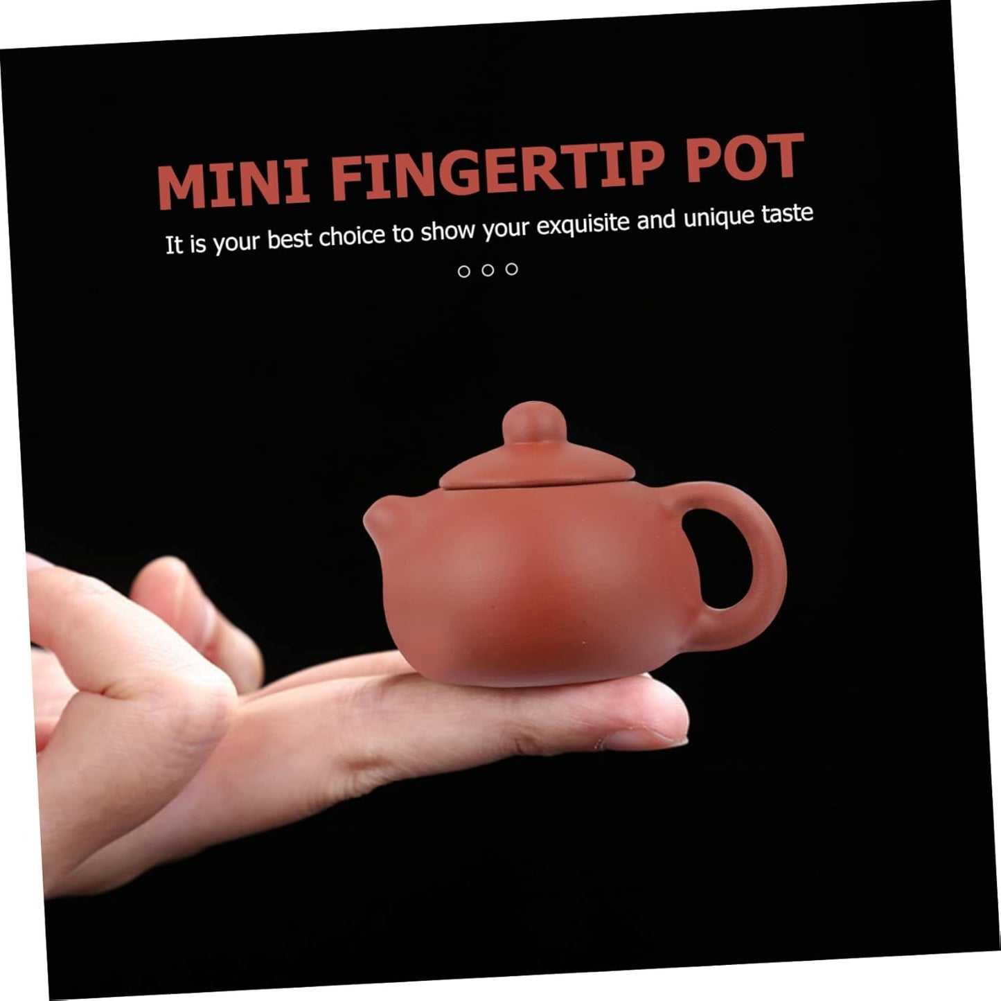 BESTOYARD Handmade Chinese Tea Pot, Feng Shui Teapot Ornament, Purple Sand Mud Kettle