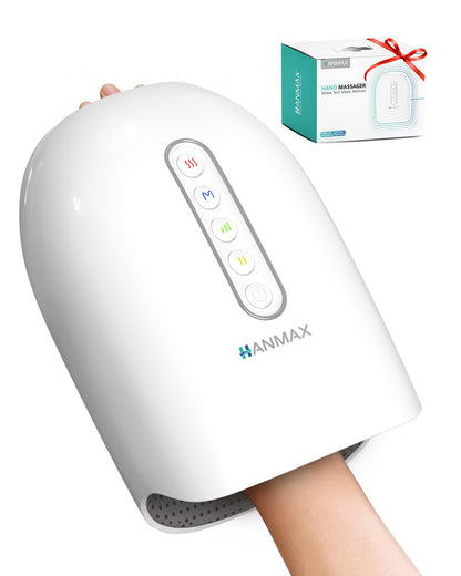 HANMAX Cordless Hand Massager with Heat and Compression – for Arthritis & Carpal Tunnel, Mothers Day Gifts for Mom/Women/Men, FSA-HSA Eligible