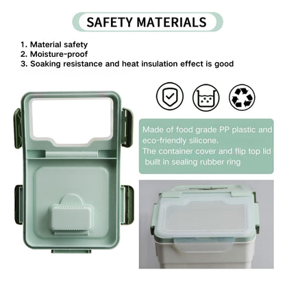 Rice Storage Container 25 lbs, 2 Packs Large Flour Storage Containers with Seal Locking Lid & Wheels, BPA Free Rice Dispenser, Measuring Cup | Scoop, for Sugar Cereal Dry Food, Dog Pet Food Bin -Green