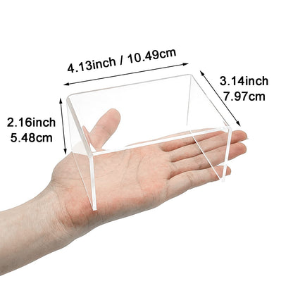Cerpourt 8Pcs Acrylic Display Risers(6",5",4" 3") Clear Product Stand,Cupcakes Holder Dessert Display Transparent Showcase Stands, Candy Bar Risers, Acrylic Lifts Display for Figures