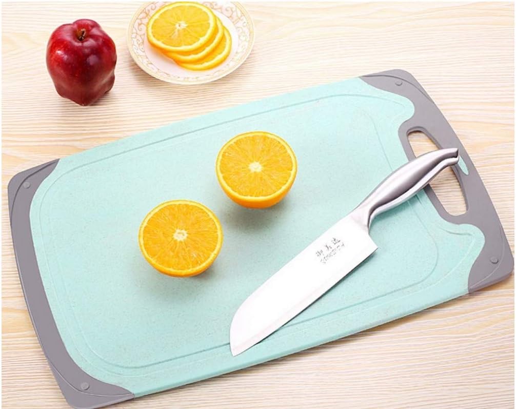 Cutting Boards for Kitchen, Anti-Skid Eco-Wheat Straw Vegetable Board Set of 3, Dishwasher Safe