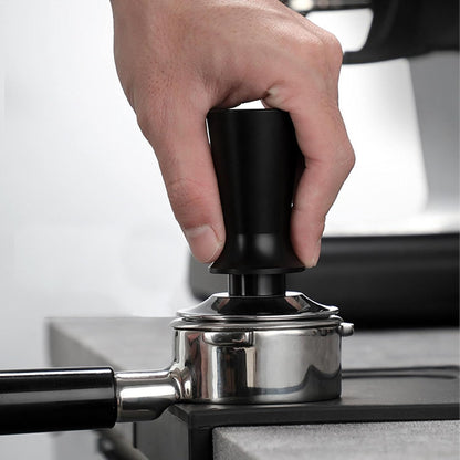 Espresso Coffee Hand Tamper, 58mm Aluminum Handle Spring Loaded Calibration Tamper with Stainless Steel Base