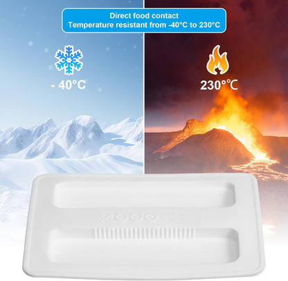 Zerodeko 2 Slice Toaster Cover, 2PCS Silicone Toaster Lid, Bread Machine Accessories (White)