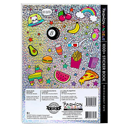 Fashion Angels 1000+ Ridiculously Cute Stickers for Kids - Fun Craft Stickers for Scrapbooks, Planners, Gifts and Rewards, 40-Page Sticker Book for Kids Ages 6+ and Up