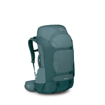 Osprey Farpoint Trek 55L Men's Travel Backpack - Hybrid Backpacking & Travel Bag with Internal Organization, Cascade Blue/Torrent Blue