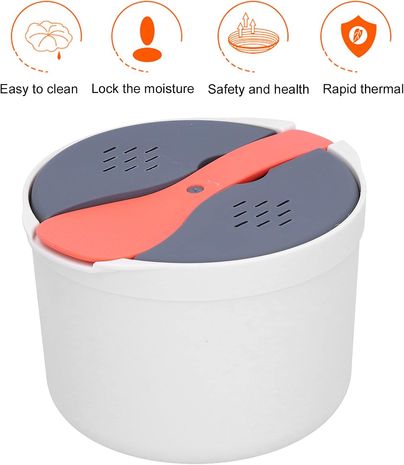 M Cuisine Microwave Rice Cooker, Small Appliances, 2 Layer Rice Steamer, High Temperature Resistant Steam Pot