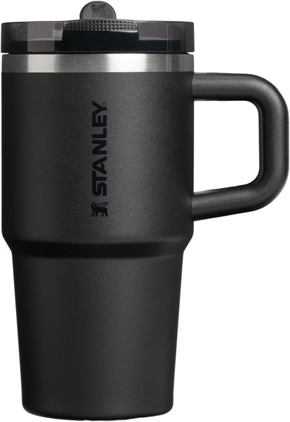 STANLEY Quencher ProTour 20 oz Tumbler - Leakproof Lid, Built-In Straw & Handle | Insulated Stainless Steel | BPA-Free | Black 2.0