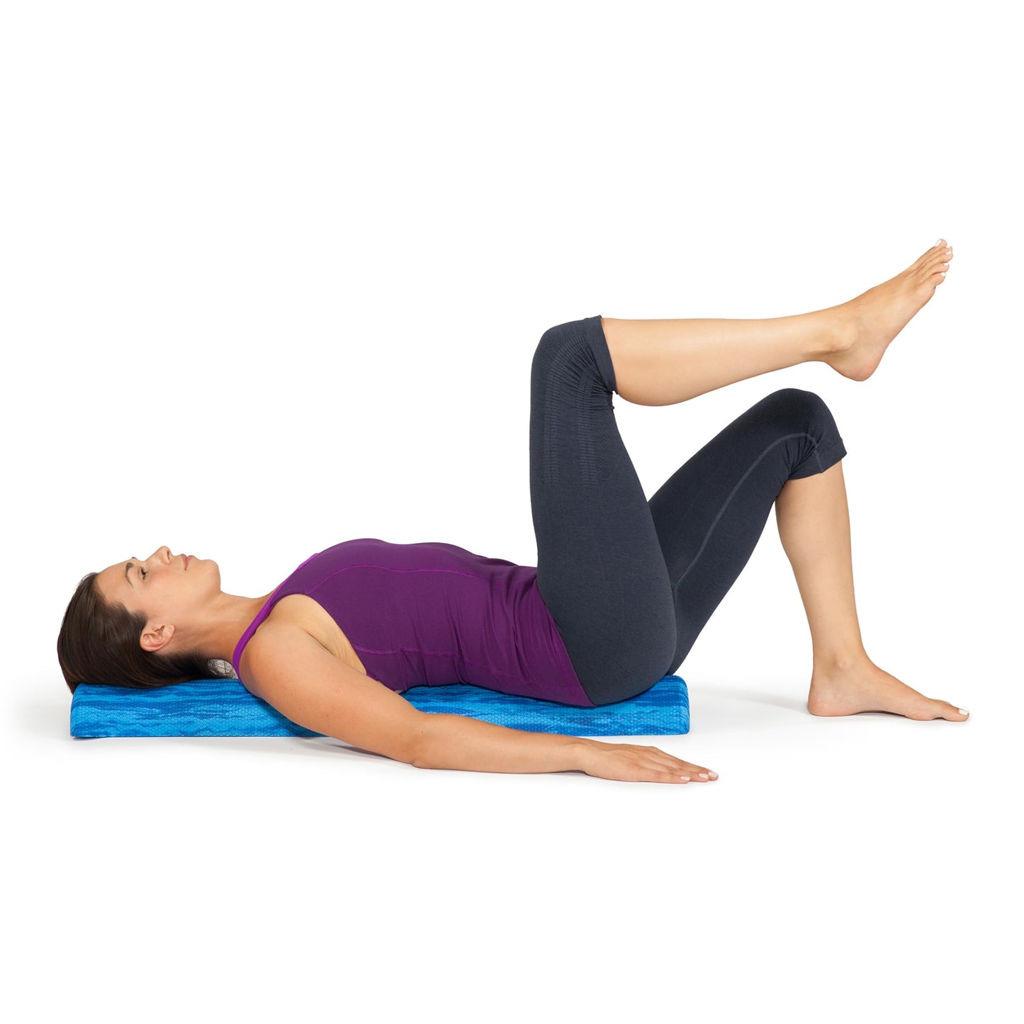 OPTP PRO-Roller Soft Density Foam Roller – Low Density Soft Foam Roller for Physical Therapy, Pilates, Yoga Foam Roll Exercises, and Muscle Recovery- Blue 36" x 6"
