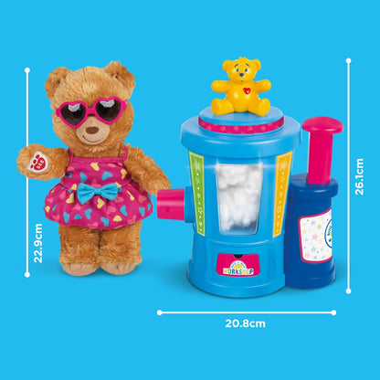 Casdon Build-A-Bear Workshop Toy Stuffing Station | At-Home Station for Kids Aged 3+ | Stuff, Dress & Cuddle Furry Friends | Toy Stuffing Station with Lights Included