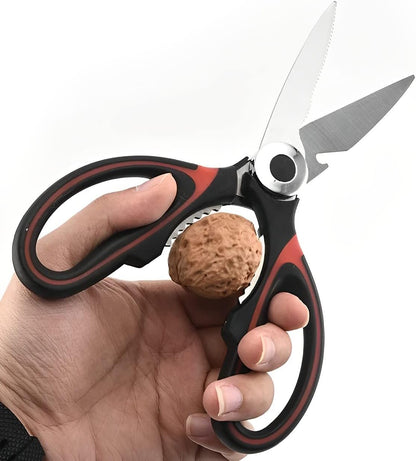 Multipurpose Kitchen Scissors, Left and Right Handed Kitchen Shears, Stainless Steel Blades, Kitchen Gadgets
