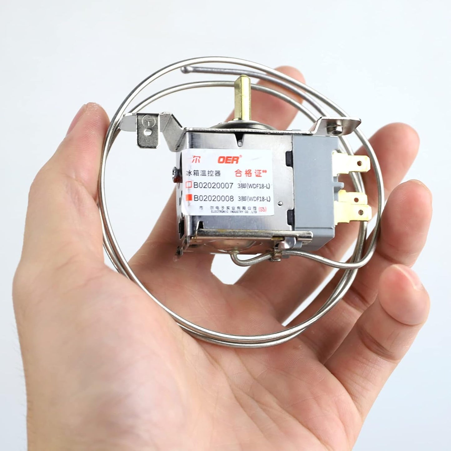 Mini Fridge Thermostat Controller, Universal Freezer Refrigerator (3 pin WDF 18gl B02020008, AC 220V 6A)