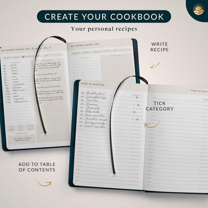 Recipe Book Pepper A5: Blank Hardcover DIY Cookbook for 100 Recipes to Personalize Your Favorites
