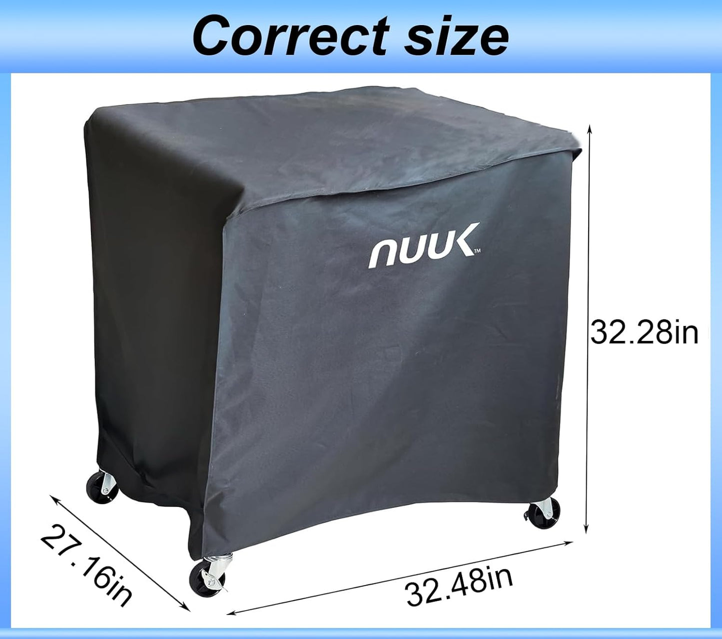 24" 30", NUUK Outdoor Grill Cart Cover x Waterproof Pizza Oven Table Cover, UV Resistant BBQ Prep Work Table Protection