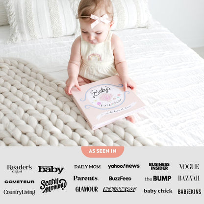 Lucy Darling Little Beach Babe Baby Memory Book – First 5 Years Journal & Photo Album, Baby Girl Keepsake, Unique Scrapbook Album, Mom Gift