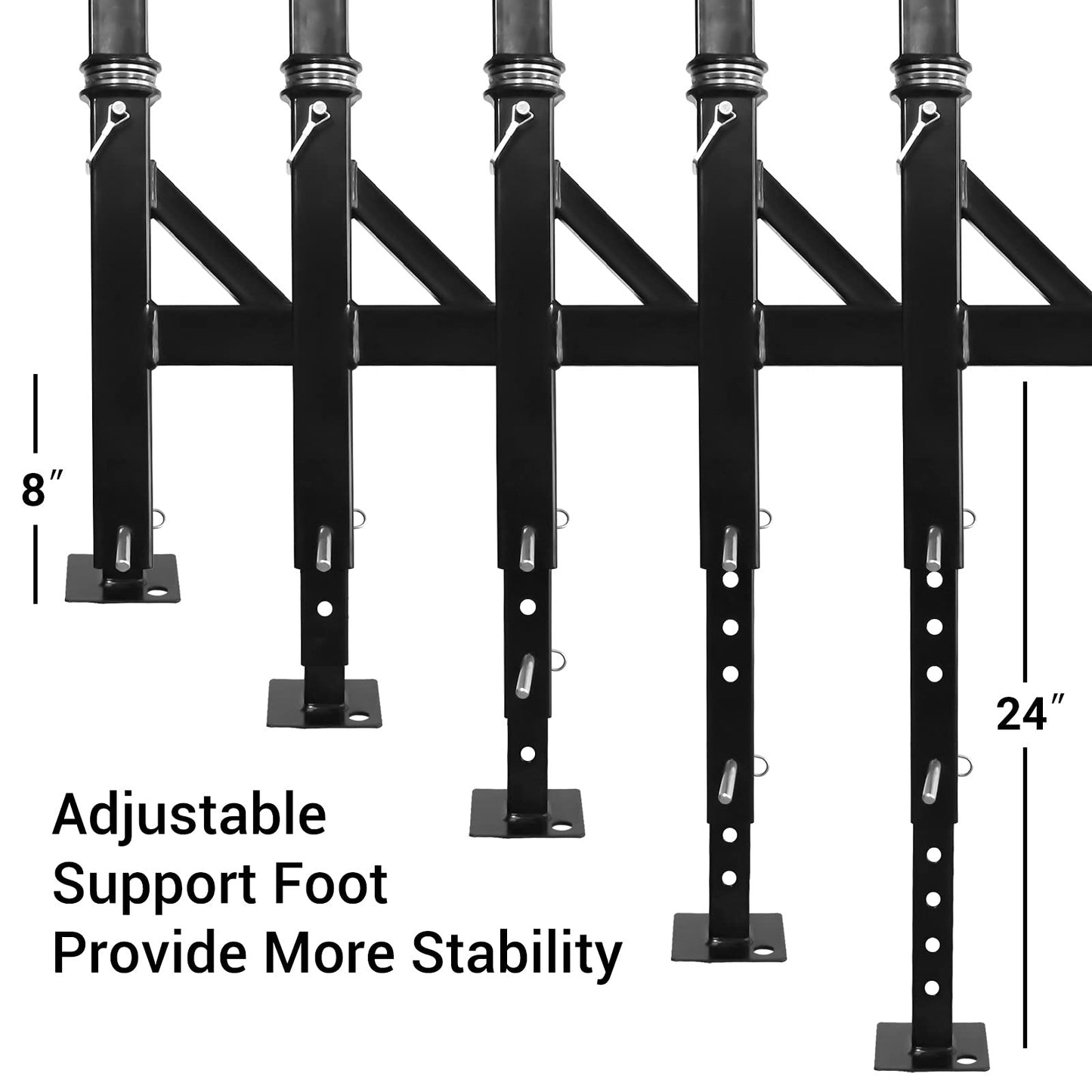 Highwild Truck Hitch Game Hoist & Gambrel - 500lbs with 360 Degree Swivel - Complete Hoist Kit (Included Winch/Gambrel)