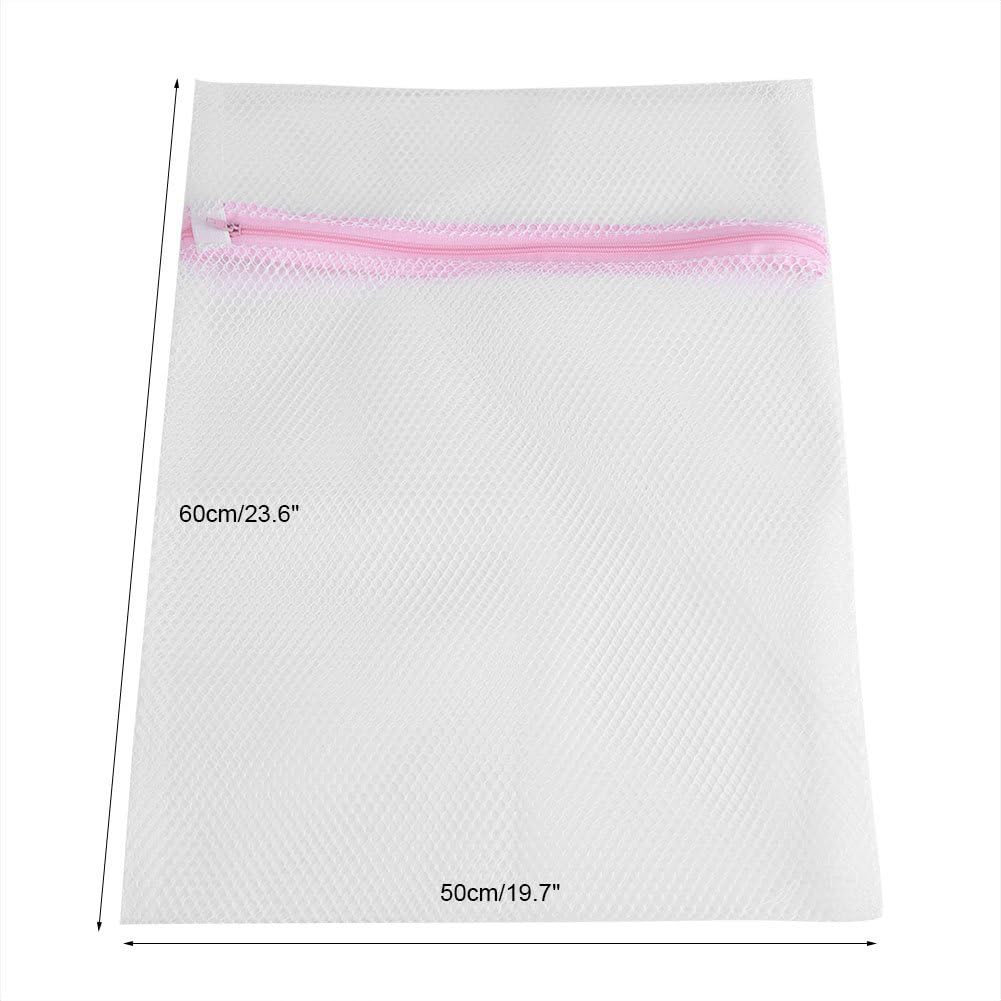 Zipped Lingerie Washing Bag, Mesh Laundry Bag for Socks, Bra, Underwear (50 * 60cm #1)
