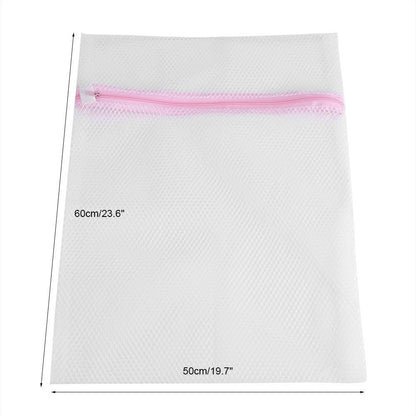 Zipped Lingerie Washing Bag, Mesh Laundry Bag for Socks, Bra, Underwear (50 * 60cm #1)