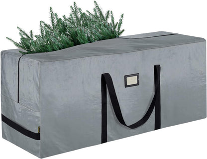 BALEINE Christmas Tree Storage Bag - Heavy Duty Extra Large with Reinforced Handles & Dual Zippers | Gray, 7.5 ft