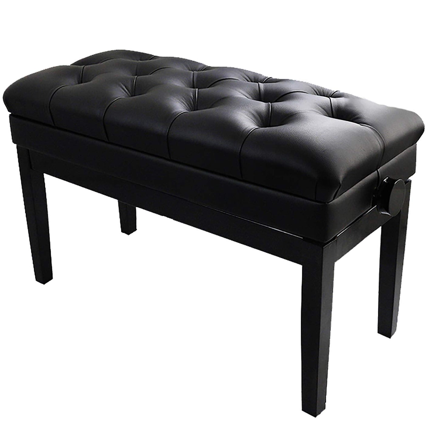 ELUKHT Leather Piano Bench Double Adjustable Padded Piano Bench82CM Soft Leather Keyboard Piano Stool with Storage Box Solid Hard Wood Construction,
